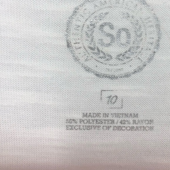 SO Size 10 Off White Cream Super Soft Long Sleeve Asymmetrical Hem Ruffle Tee - Picture 3 of 4